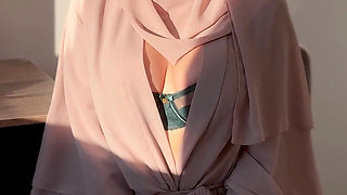 Hijabi Aliyah Gives You Cum Eating Instructions