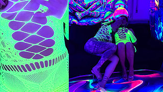 Neon Light with 2 Crazy Girls
