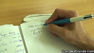 Old threesome in the classroom