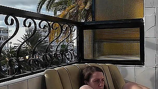 Outdoor Balcony Pussy Licking