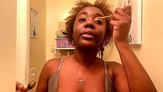 Ebony joi, pegging ebony, indian pegging strapon