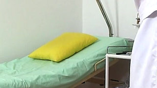 Mature Gyno- cam footage of mature woman gyno speculum exam + vaginal irrigation