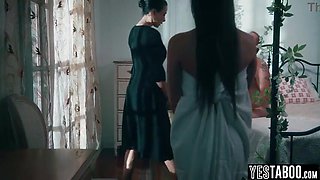 Mature spouse woos COUGAR bride and giant boobies ex for 3some