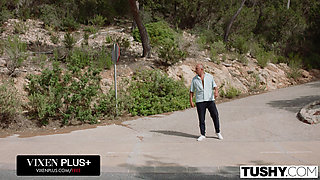 TUSHY Blonde Lily Blossom Gets Both Holes Filled In Passionate DP