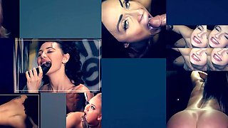 Strangers Cumshot Aderes Quins Face in Gloryhole Orgy