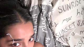 I Cum on the Face of My Asian Girlfriend with Huge Tits - Yasmina Khan and Brady Bud