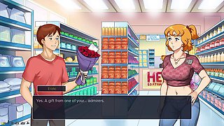 EroticGamesNCs Cartoon MILF Roommate Pounds Cucumber Deep in Kitchen with Intense M