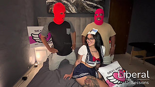 Busty Sailor with White Ass Sails on a Milk Sea