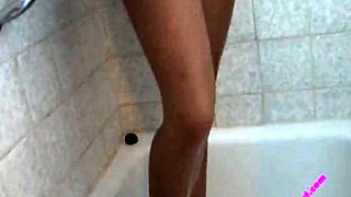 Russian amateur couple shower fuck