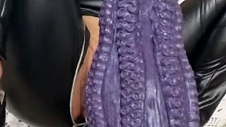 Horny Chloe Morgan having a solo toy dildo masturbation