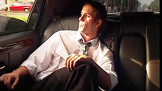 Teen girl gets fucked in the limousine by rich guy