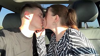 I let my girlfriend ride in the car, and she ride on my dick -
