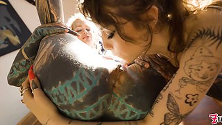 Toys, ATM, and Squirt Heavily Tattooed Girls Extreme Anal