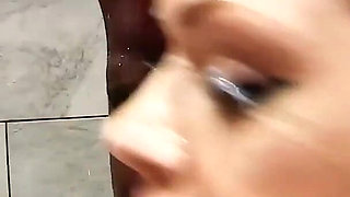 Hot Teen Cum Slut Sasha Kash Sucks off Older Swinger Guys in the Shower and Gets Covered in Cum