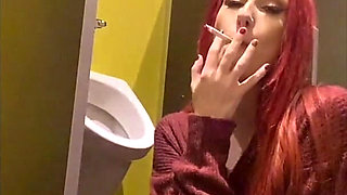 Smoking in a Urinal