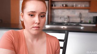 Thick redhead Lexa, got laid by a guy in a black cloak