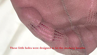 Mrs Mature Feet showing off 1960's Classic stockings and playing with her pussy