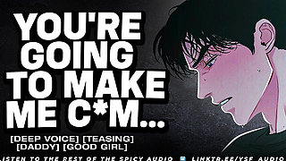 (m4f audio) Sucking Cock Under Your Gamer Boyfriend's Desk (male moaning)