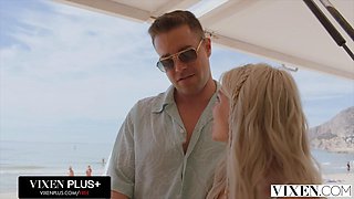 Fit Beach Babes Ashby Winter And Eva Generosi Get Pounded In Wild Foursome By Hung Studs With Blowjobs And