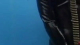 Latex dress babe pissing dominating