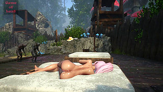 Gol Anime Pregnant Slave Gangbanged by Goblins in Bed
