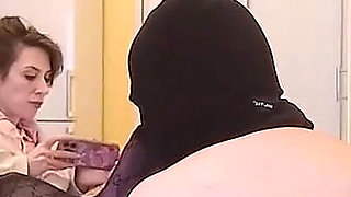 He Sniffs and Massages My Sweaty Legs in Pantyhose