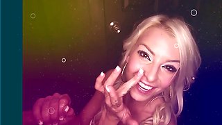 Lysagna Del Ray Gulps Eight Loads in Gloryhole Debut