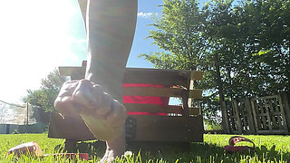 Feet Outdoors