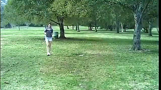 College girl in pigtails blows and bangs the janitor
