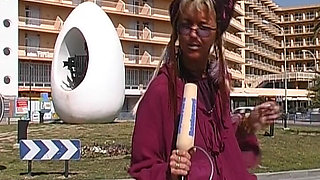 Blonde Teen Likes to Play with Her Anal Hole at Pool