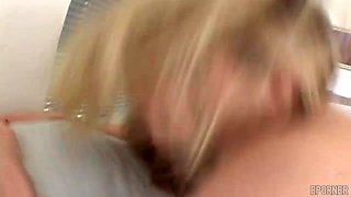 Vicious Blonde Whore Shattered by Intense Petite Passion