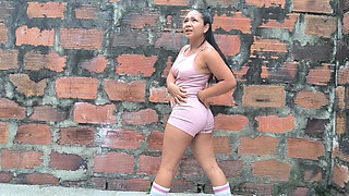 Stretching Outside and Peeing My Gym Clothes