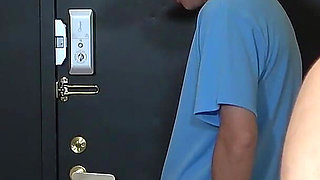 Cuckolded Husband Watch Wife's Cheating Fuck, Wife Makes Husband Wear Chastity Belt and Show off Him Her Cheating Creampie Sex