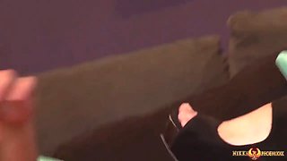 Lesbian babes licking and toying pussy