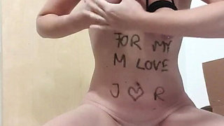 Squirt with Weights on Labia