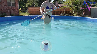 Cleaning My Pool in a Bikini