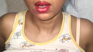 S-249. Bhabhi pressing her big boobs front of stepbrother