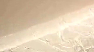 White Swimsuit Tied Straight Leg Binding