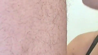 MILF with Sunglasses Gives a Blowjob and Gets a Cumshot in Her Mouth