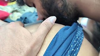 Indian Wife Hot Nighty Fuck with Husband - Pussy Licking & Doggy Style Sex Part 5
