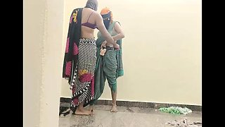Muslim Hijabi Mistress in Saree Locks Him in Chastity Cage Part 1