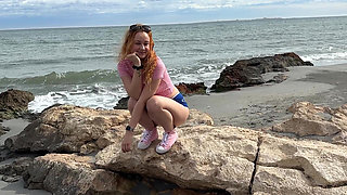 Enjoying Dark Sand Playa, Collecting Shells
