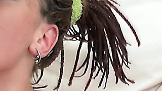 Hot Czech Brunette Gril Need Deep Pussy Penetrations at Doggy Style