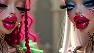 Beautiful Elves Princess Kissing, Ai Animation