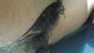 Hot Wife Big Pussy Standing Up On Water, Homemade Sex & Hairy Pussy Close up Carrying