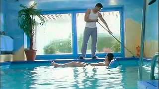 Beautiful, Sweet and Also Very Slutty Takes 2 Cocks in the Pool