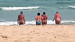 Naked in the Sea with the Girls!