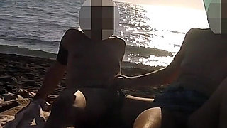 French Teacher Risky Public Masturbation Caught on Crowded Beach Helps Squirt Extreme Cumshot