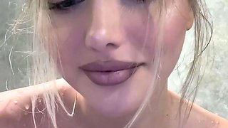 BlackWidof Pleasures Herself In The Shower