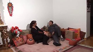 German Mechanic Stefan Dolenga Fucks Big Ass Wife Doggy Style & Gets Blowjob Cum in Mouth Threesome
